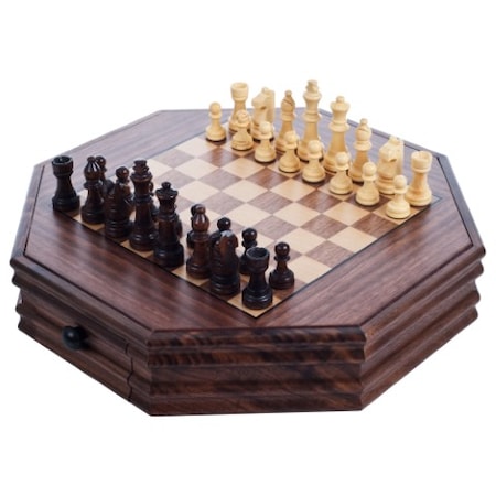 Toy Time Octagonal Chess and Checkers Set 558744HET